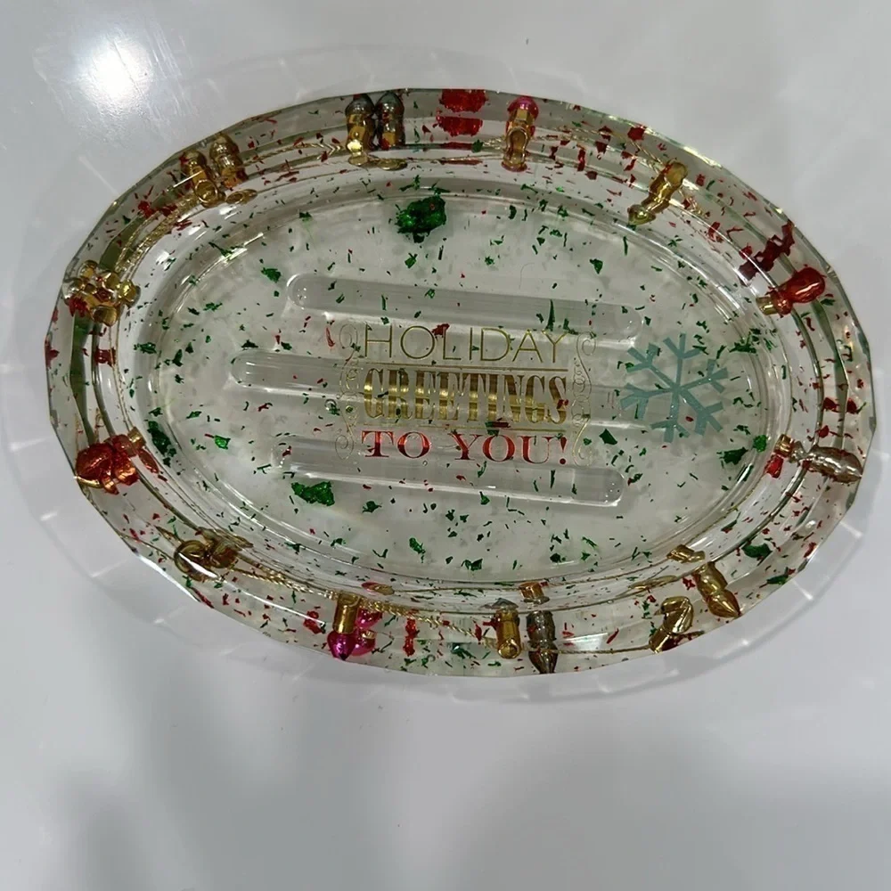 Handmade Christmas soap/trinket dish